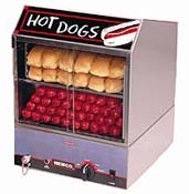 Hot Dog Equipment-Hot dog steamers, roller grills, & broilers.